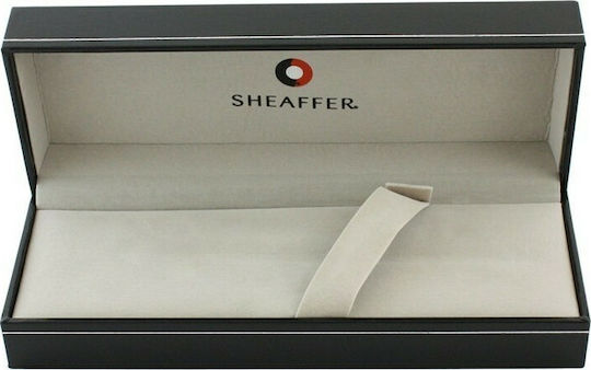 Sheaffer 100 Serie Rote Translucente Barrel Mit Gebürsteter Chromkappe Kugelschreiber