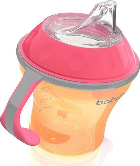 Babyono Ποτηράκι Non-Spill με Μαλακό Στόμιο Πορτοκαλί 180ml