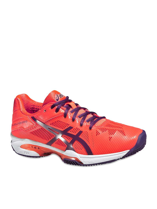 ASICS Gel Solution Speed 3 Γυναικεία Παπούτσια Τένις για Χωμάτινα Γήπεδα Κόκκινα ASICS Gel Solution Speed 3 Γυναικεία Παπούτσια Τένις για Χωμάτινα Γήπεδα Κόκκινα