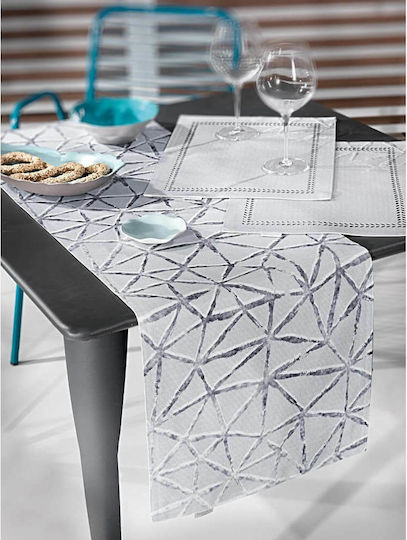 Saint Clair 3004 Placemat Fabric Silver 45x33cm 1pcs