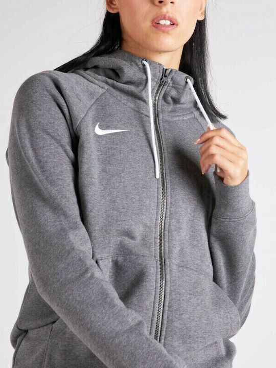 Dri-Fit Dry Park 20 Women's Sweatshirt Jacket Hooded Gray