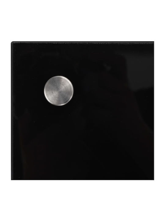vidaXL Rectangular Back Glass in Black Colour 80x50cm 249485