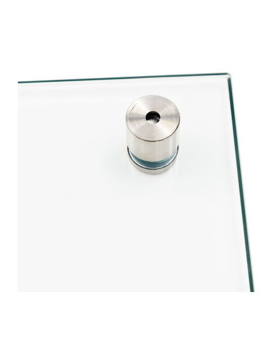 vidaXL Rectangular Back Made of Glass in Transparent Colour 90x40cm 249472