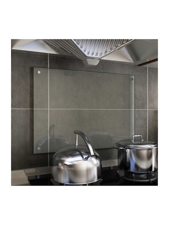 vidaXL Rectangular Back Glass in Transparent Colour 70x50cm 249467