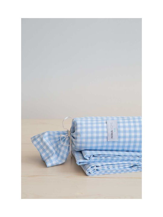 Nima Sheet Single Cotton Kiddo Blue 170x255cm