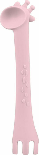 Kikka Boo Baby Spoon Giraffe made of Silicone Pink
