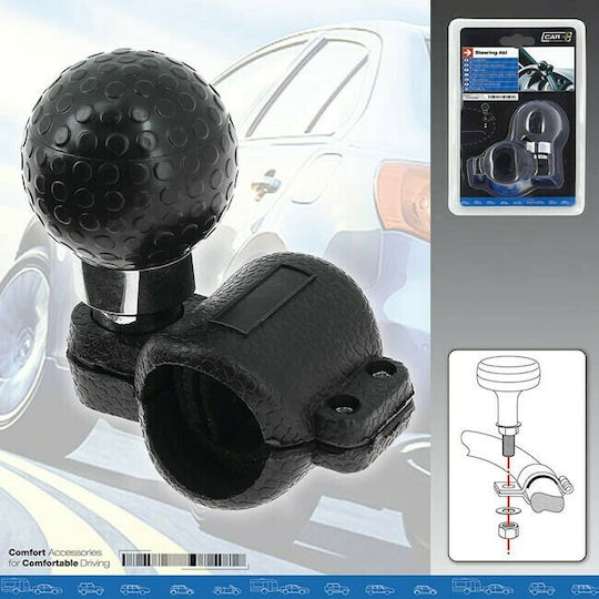 Auto Gs Τεμπέλης Τιμονιού Τύπου Golf Ball Μαύρο