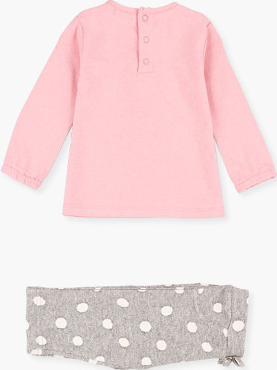 Kinderbekleidungssets mit Leggings Winter 2 Stück Rosa