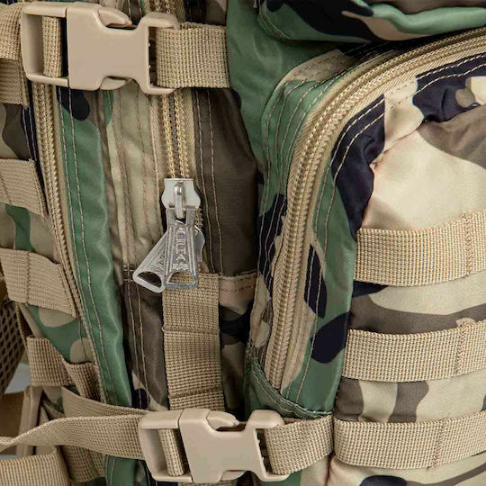 Alpha Industries Tactical Στρατιωτικό Σακίδιο Πλάτης από Πολυεστέρα Woodland 10.5lt