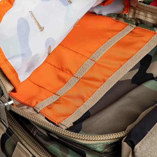 Alpha Industries Tactical Στρατιωτικό Σακίδιο Πλάτης από Πολυεστέρα Woodland 10.5lt
