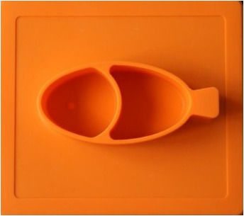 Stark & Watson Silicone Baby Tray Easy Orange