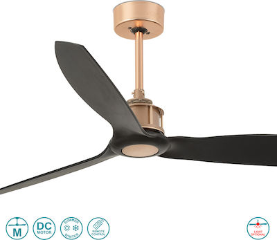 Faro Barcelona Just Fan 33418 Ceiling Fan 128cm Copper/Black