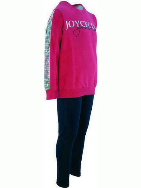 Joyce Kids Set with Leggings Winter 2pcs Fuchsia