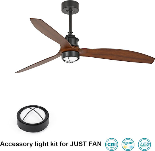 Faro Barcelona Just Fan XL Ceiling Fan 178cm Matt Black