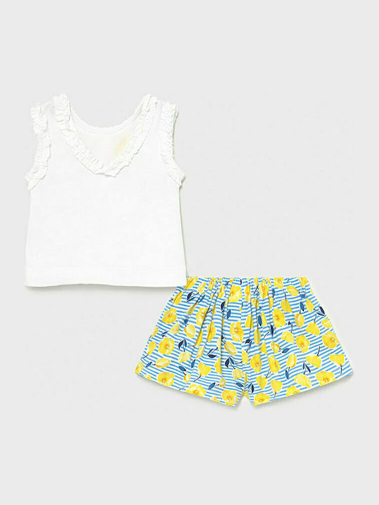 Mayoral Kids Set with Shorts Summer 2pcs White