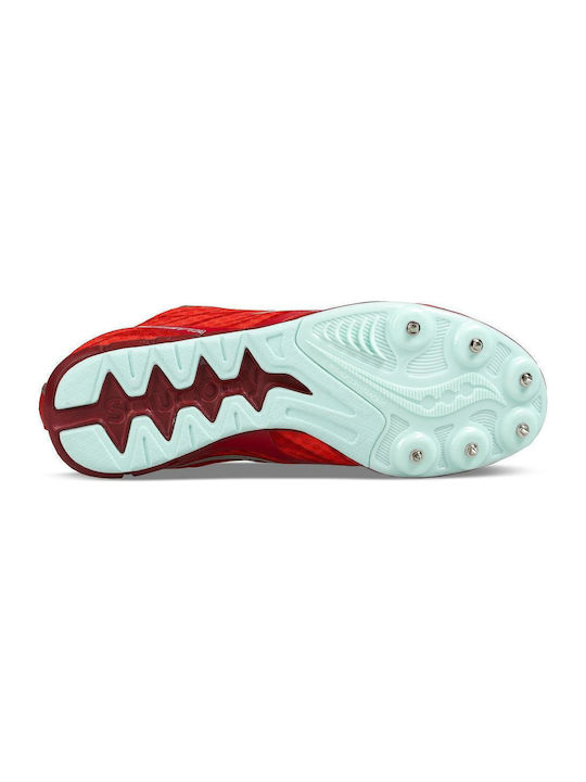 Vendetta Sport Shoes Spikes Red