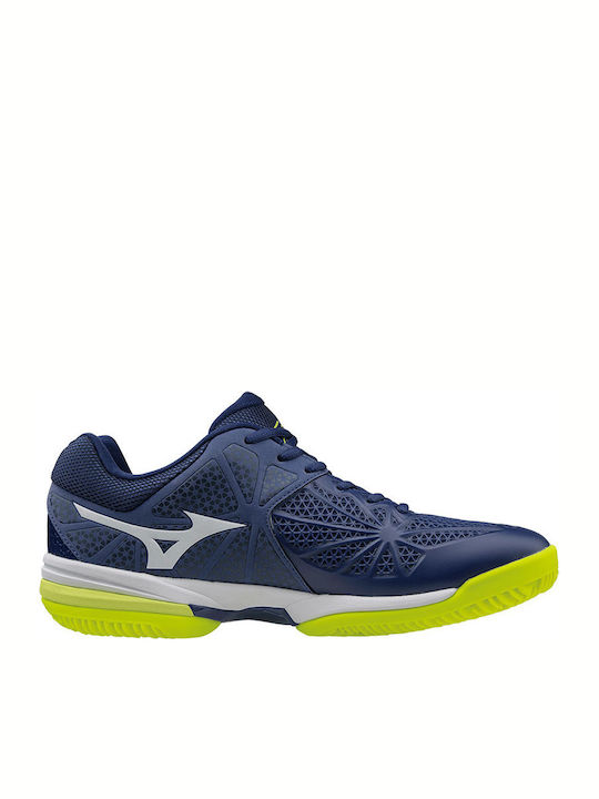 Mizuno Wave Exceed Ανδρικά Παπούτσια Τένις Μπλε για Χωμάτινα Γήπεδα