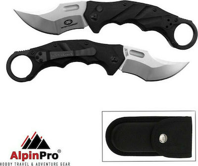 WithArmour Pocket Knife Black Lynx with Blade made of Stainless Steel