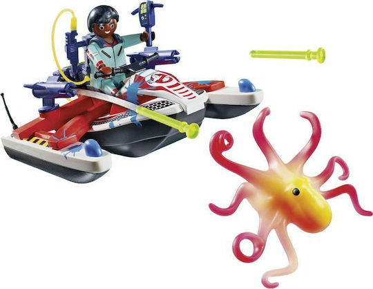 Playmobil Ghostbusters Zeddemore with Aqua Scooter for 6+ years old years old