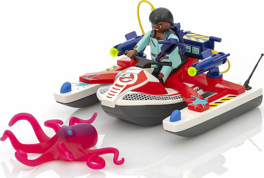 Playmobil Ghostbusters Zeddemore with Aqua Scooter for 6+ years old years old