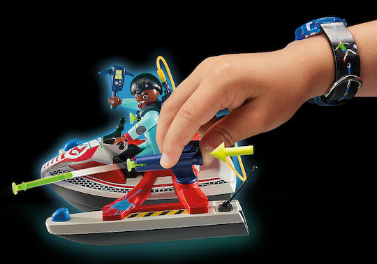 Playmobil Ghostbusters Zeddemore with Aqua Scooter for 6+ years old years old