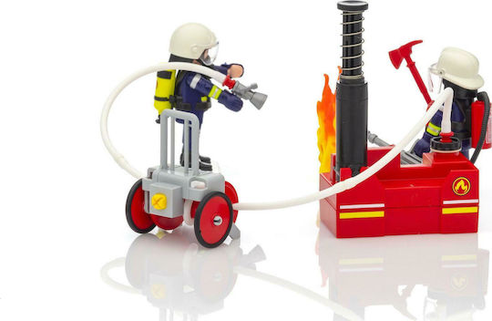 Playmobil Stadt Aktion Feuerwehrleute mit Wasserpumpe für 4+ Jahre Jahre