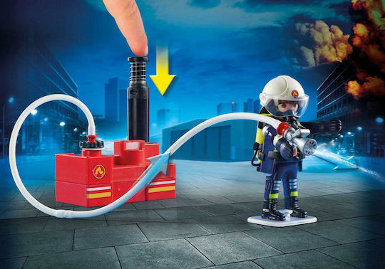 Playmobil Stadt Aktion Feuerwehrleute mit Wasserpumpe für 4+ Jahre Jahre