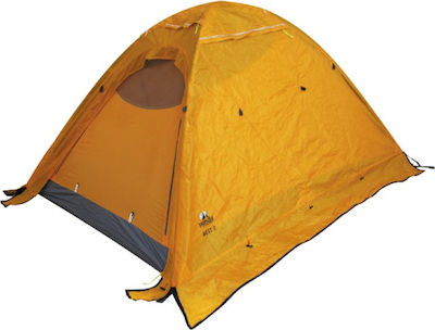 Panda Nest Camping Tent Igloo Orange with Double Cloth 4 Seasons for 2 People 320x140x110cm