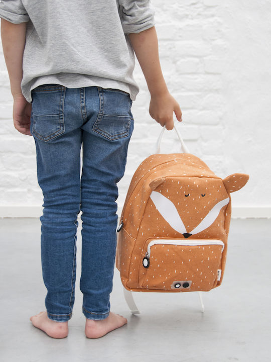 Trixie Mr. Fox Σχολική Τσάντα Πλάτης Νηπιαγωγείου Πορτοκαλί