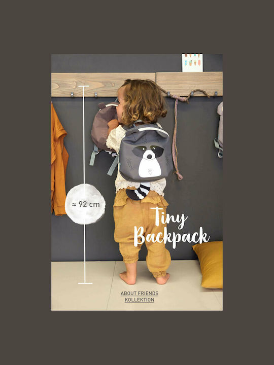 Laessig About Friends Raccoon School Bag Backpack Kindergarten Gray