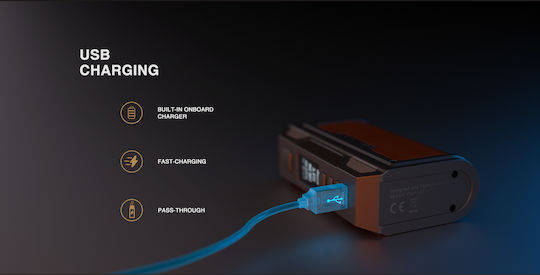 Lost Vape Box Mod Thelema DNA250C 200W Carbon Fiber Silver