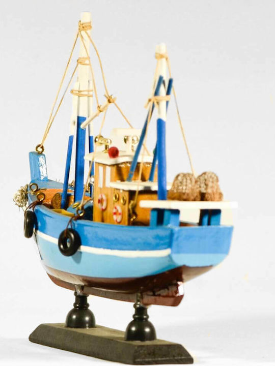 Fishboat Trawling Christmas Boat Fishboat Wooden 20x17cm