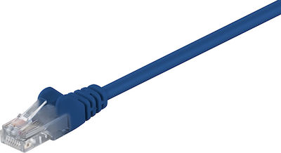 Goobay U/UTP Kat.5e Ethernet-Netzwerkkabel 0.5m Blau 1Stück