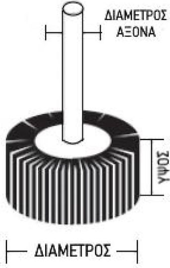 Benman Emery cloth 50mmx30mm P120 Sanding Cylinder K120 30x50mm