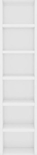 vidaXL Floor Standing Case 108 CD Glossy White 21x16x188cm
