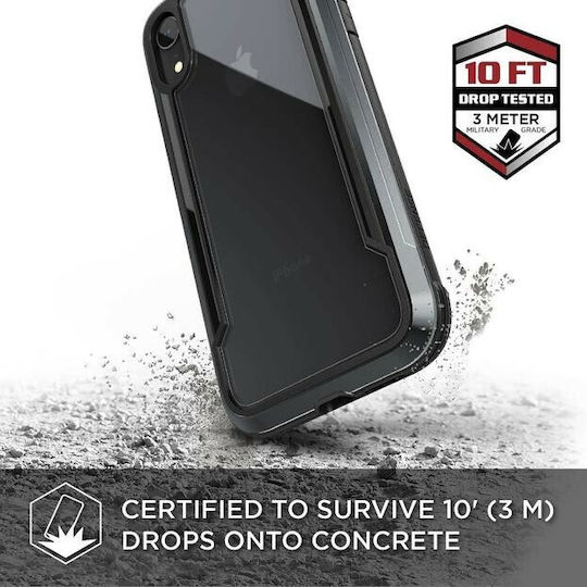 X-Doria Defense Shield Задна корица Пластмаса Черен (iPhone XR)