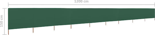 vidaXL Текстилен Панел Ограда 1.2x12m