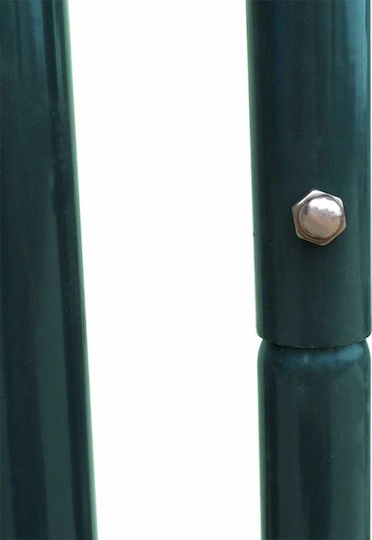 vidaXL Poartă de Gard din Metal în Culoarea Verde 1.0x1.0m