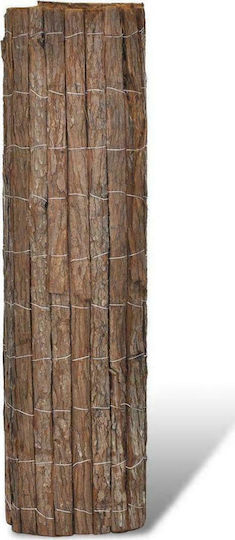 vidaXL Bamboo Fencing from Tree Bark 1x4m