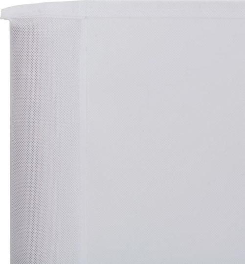 vidaXL Fabric Fence Panel in White Color 1.2x12.0m