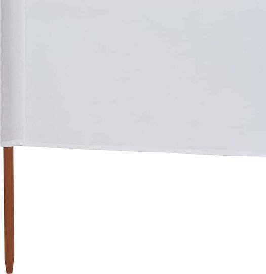 vidaXL Fabric Fence Panel in White Color 1.2x12.0m