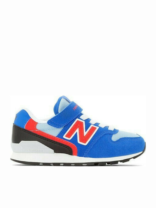 New Balance 996 Kids Sneakers for Boys with Laces & Strap Blue