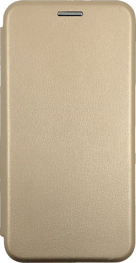 Forcell Book Synthetic Leather Gold (Galaxy S10)