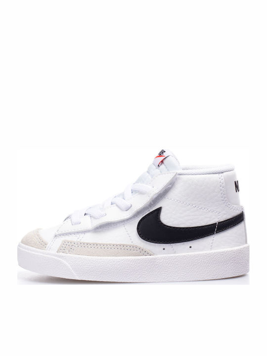 Blazer Mid '77 Παιδικά Sneakers High Λευκά