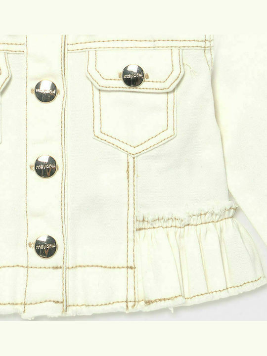 Kids' Casual Jacket Short Ecru