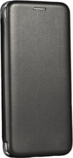 Ancus Magnetic Curve Book Synthetic Leather Black (Galaxy A6 2018)