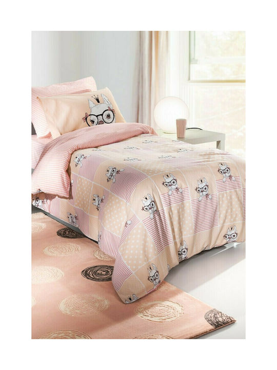Saint Clair Rosie Детски Плик за Завивка Единичен Памучен Pinky 160x220бр