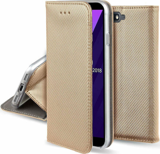 Forcell Book Piele artificială Auriu (Huawei Y6 2018)