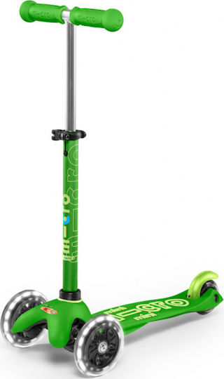 Micro Kids Scooter Mini Deluxe Led 3-Wheel for 2-5 Years Green