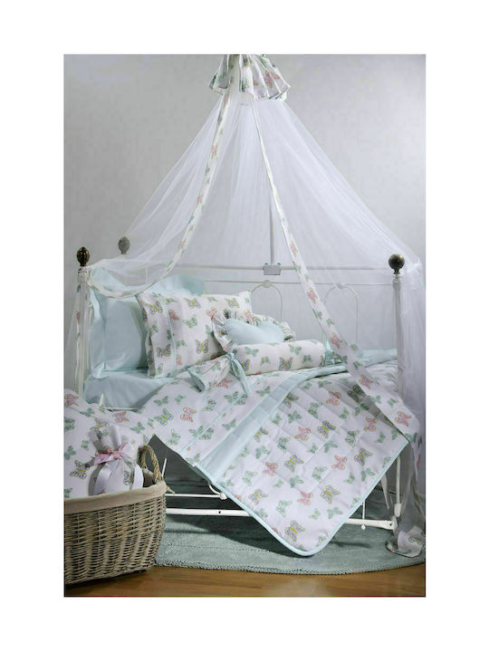 Down Town Home S121 Set Kids Duvet Cover Single with Pillowcase Cotton Multicolored 170x240cm